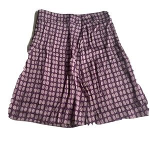 Malo silk purple polka dot skirt